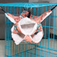 햄스터 Pet Hammock Cotton Hamster Mouse Hanging Bed Small Pet Hamster Rabbit Double Layer Warm Sleep Nests Hanging Hammock Supplies