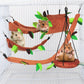 Hamster Hammock Small Animal Hanging Warm Bed Tunnel and Swing Jungle Set Cage Accessories for Sugar Glider Squirrel Hamster
