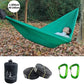 300x140cm Camping Parachute Hammock Single Portable Outdoor Indoor Nylon Hammock Adult Child Swing for Adventure Garden Backyard