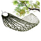 German Selection Nylon Rope Mesh Outdoor Hammock With Rope Portable Camping Garden Beach Patio Travel Swing Hammock