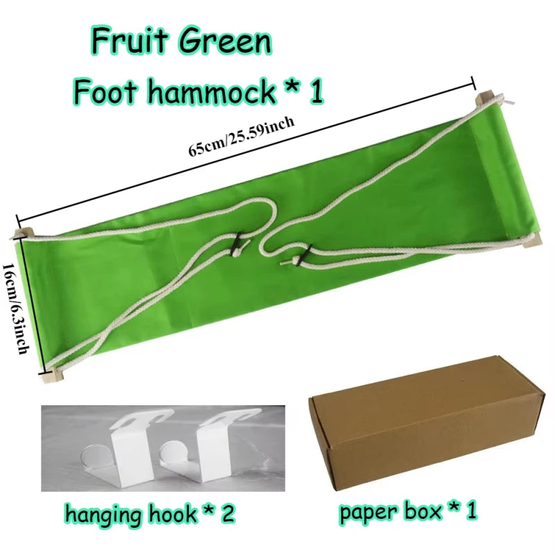Portable Foot Hammock Desk Rest Foot Hanger Hanging Lazy Casual Desk Rest Foot Put Feet Swing Footrest Leisure Home Camping
