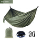 Single Person Portable Outdoor Camping Hammock With Nylon Color Matching Hammock High Strength Parachute Fabric Hanging Bed