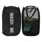 Portable Mesh Pop Up Laundry Hamper Wide Opening Breathable Collapsible Space-Saving Laundry Basket Dorm Travel Bathroom Items