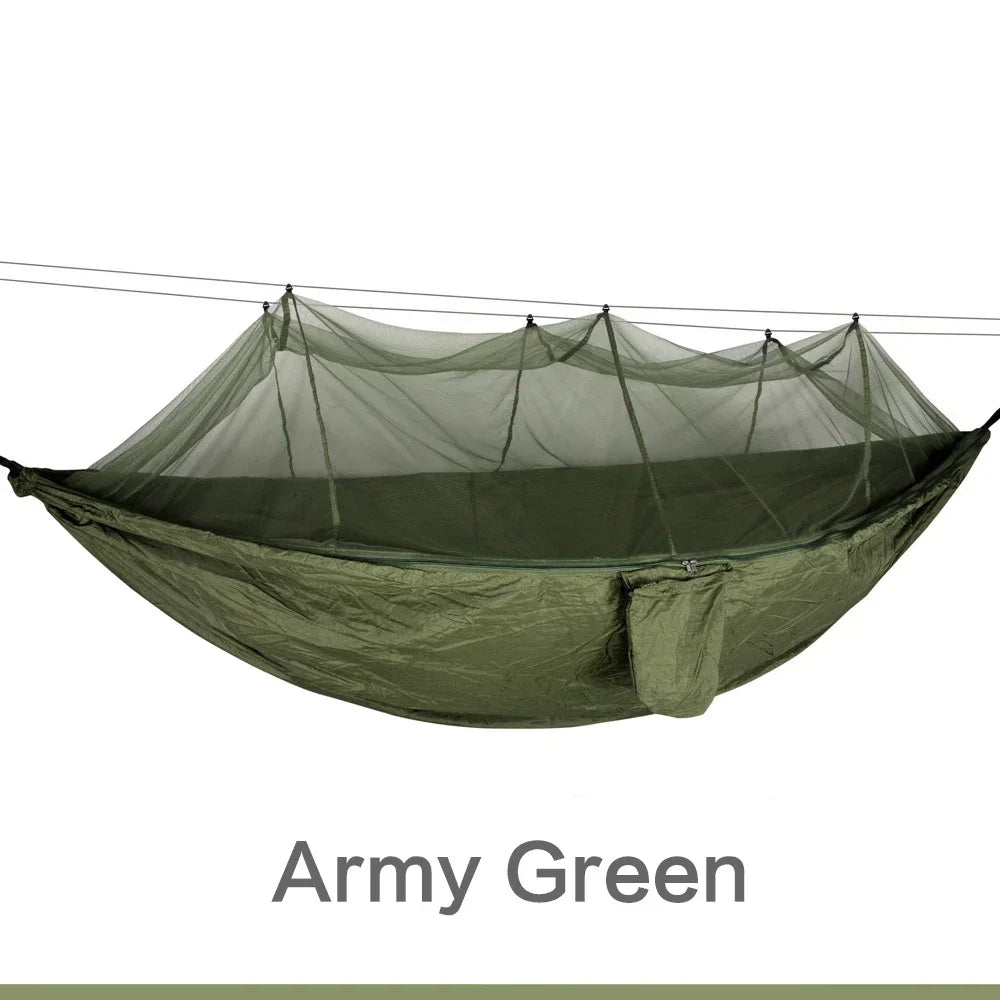 Ultralight Parachute Hammock Hunting Mosquito Net Double Person Camping Leisure Hamak Drop-shipping Outdoor Furniture Hammock