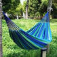 Portable Hammock with Mattress Blue and Red Stripes Straps and Storage Bag Suitable for Camping Outdoor and Indoor Use