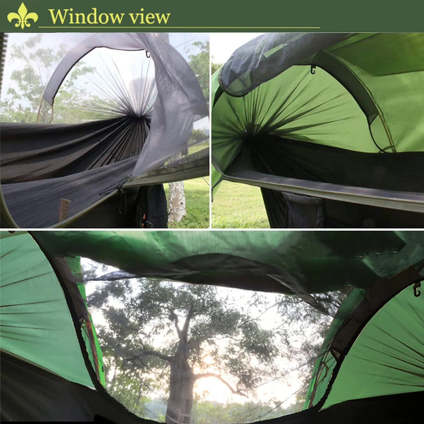 New Multi-functional insect net waterproof windproof ultralight parachute hammock aerial tent Portable Outdoor Camping 270x140cm