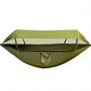 New Arrival Outdoor Double Hammock with Anti-flip Design, Automatic Speed Open Swing, Mosquito Net, Sunshade Canopy