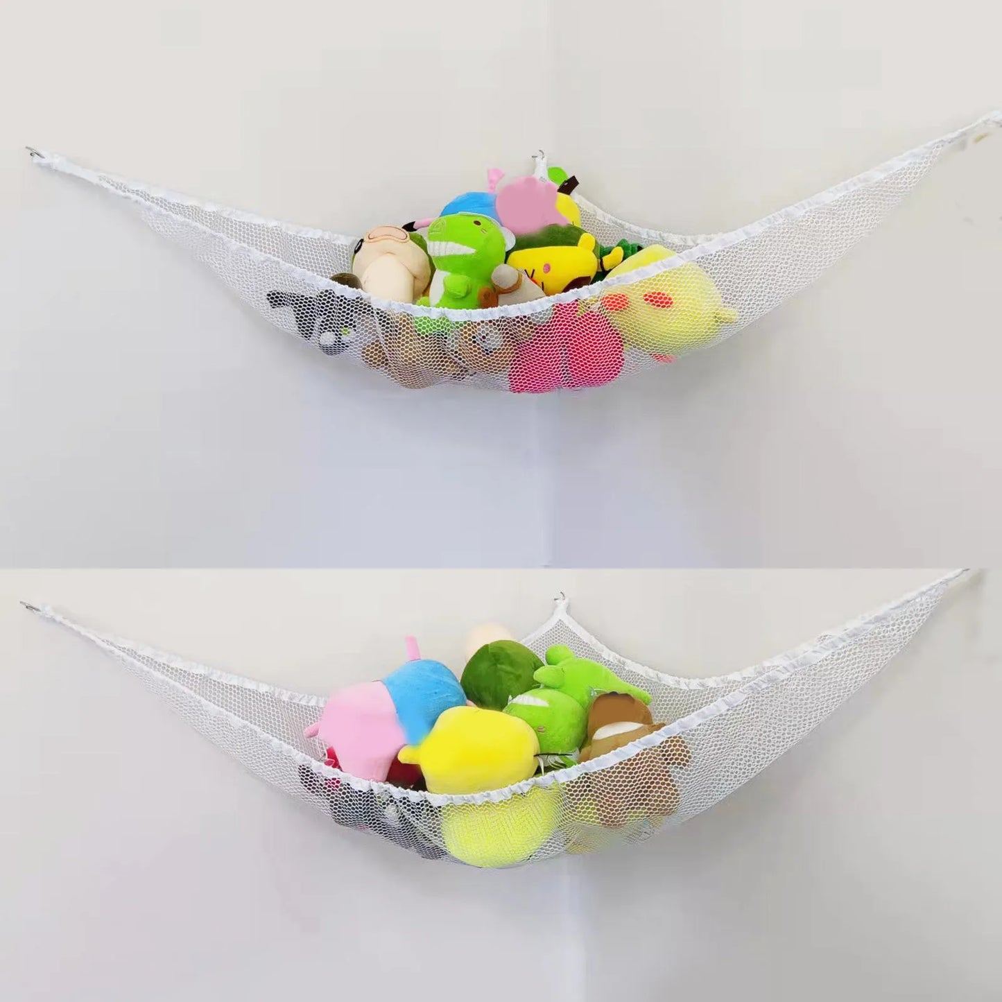 Large Toy Hammock Mesh Kids Bedroom Storage Nursery Teddy Bear Net Child Organizer Stuffed Towels Tidy Soft Storage Organizer
