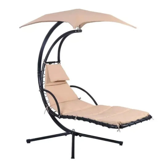 Modern Camping Hammock Metal Frame Stand Garden Bedroom Living Room Patio Park Outdoor Furniture Canvas Cotton Outdoor Usage