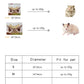 Glider Double Pile Hammock Guinea Pig Flower Branch Mouse Squirrel Autumn Winter Warm Hammock Jumping Pet Hanging Nest Bed