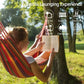 1pc Outdoor Canvas Hammock Camping Swing Hammock with Tree Ropes Load-bearing Up to 200kg Perfect for Garden Patio Backyard