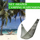 Nylon Rope Meshy Hammock For Outdoor Sleeping Net Bed Portable Outdoor Green Yard Sport Camping Hammock Hanging Bed