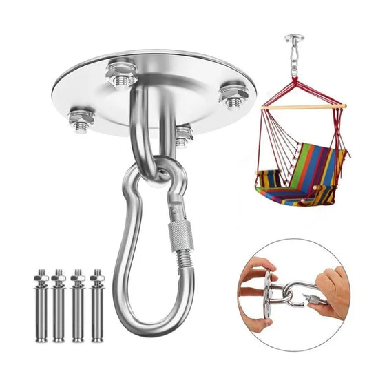 Stainless Steel Suspension Bracket Hammock Mount Ceiling Hook Anchor Hanger For Gym Training Aerial Yoga Sex Swing Hanging Kit