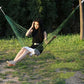 With Rope Nylon Mesh Hammock Portable Fabric Camping Hammock Folding Ultralight Outdoor Sleeping Bed Outdoor Sleeping