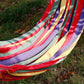 Single Wide Thick Canvas Hammock Outdoor Camping Backpackaging Leisure Swing Portable Hanging Bed Sleeping Swing Hammock