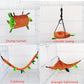 Hamster Hammock Small Animal Hanging Warm Bed Tunnel and Swing Jungle Set Cage Accessories for Sugar Glider Squirrel Hamster