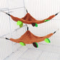 Hamster Hammock Small Animal Hanging Warm Bed Tunnel and Swing Jungle Set Cage Accessories for Sugar Glider Squirrel Hamster