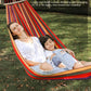 Single Double hammock 200X150cm outdoor anti-rollover canvas hammock swing mesh wooden stick double thickening