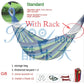 Outdoor anti roll canvas hammocks, curved wooden sticks, duckbill hammocks, swing hammocks, double person thickened hammocks