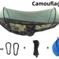 New Arrival Outdoor Double Hammock with Anti-flip Design, Automatic Speed Open Swing, Mosquito Net, Sunshade Canopy