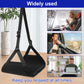 Airplane Foot Hammock Portable Airplane Footrest with Adjustable Strap Removable Pad Travel Leg Comfortable Support Plates