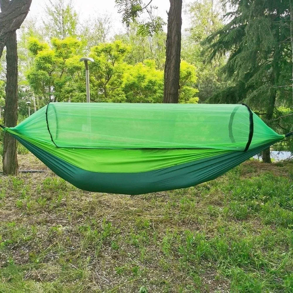 Anti-Mosquito Mosquito Net Hammock Ultra-Light Breathable Camping Hammock Swing Design Anti-Rollover Outdoor Hammock Adult Use