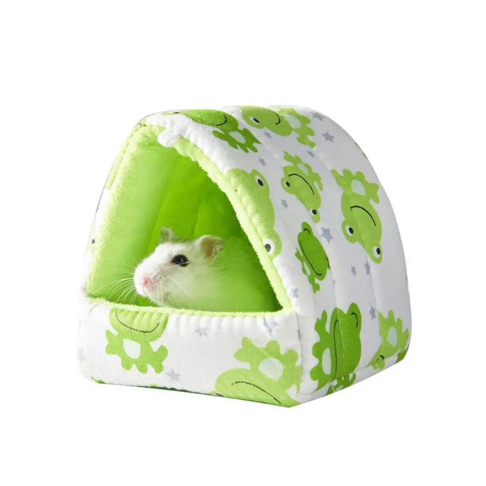 Cute Hanging Hamster Hammock Cartoon Fruit Shape Plush Hamster Sleeping Bag Soft Plush Hamster Cotton House Autumn