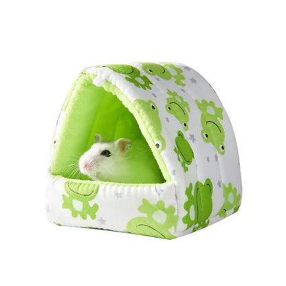 Cute Hanging Hamster Hammock Cartoon Fruit Shape Plush Hamster Sleeping Bag Soft Plush Hamster Cotton House Autumn