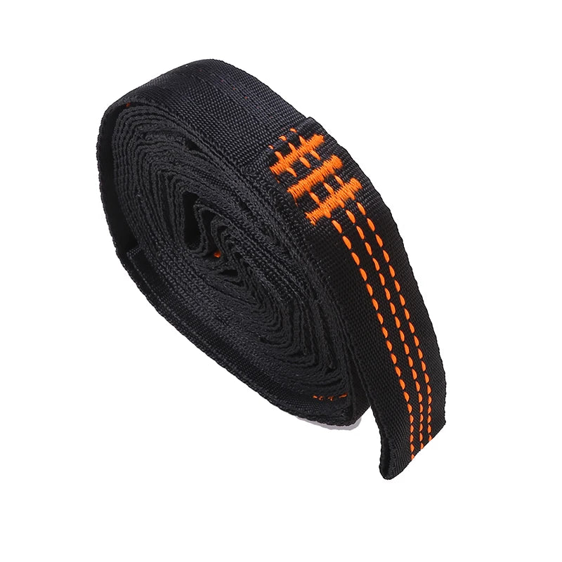 2/4Pcs High Bearing Capacity Hammock Straps 600lbs Breaking Strength Polyester Hammock Belt Rope 5 Ring Correias De Poliéster