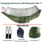 Camping Hammocks for Outside with Mosquito Net, Lightweight & Portable Outdoor Single Hammock Tent for Yard, Backpacking, Green