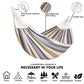 Hammocks For Outside Two-Person Tree Hammock Striped Tree Hammock Thickened Kids Camping Swing With Organizer Bag For Indoor
